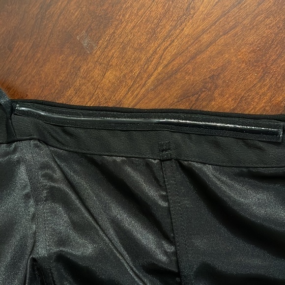 White House Black Market strapless black striped mini dress - size 6 - Picture 7 of 7